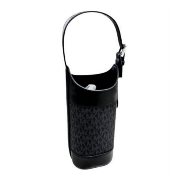 MICHAEL KORS SIGNATURE WINE BOTTLE HOLDER IN BLACK - Picture 2 of 4